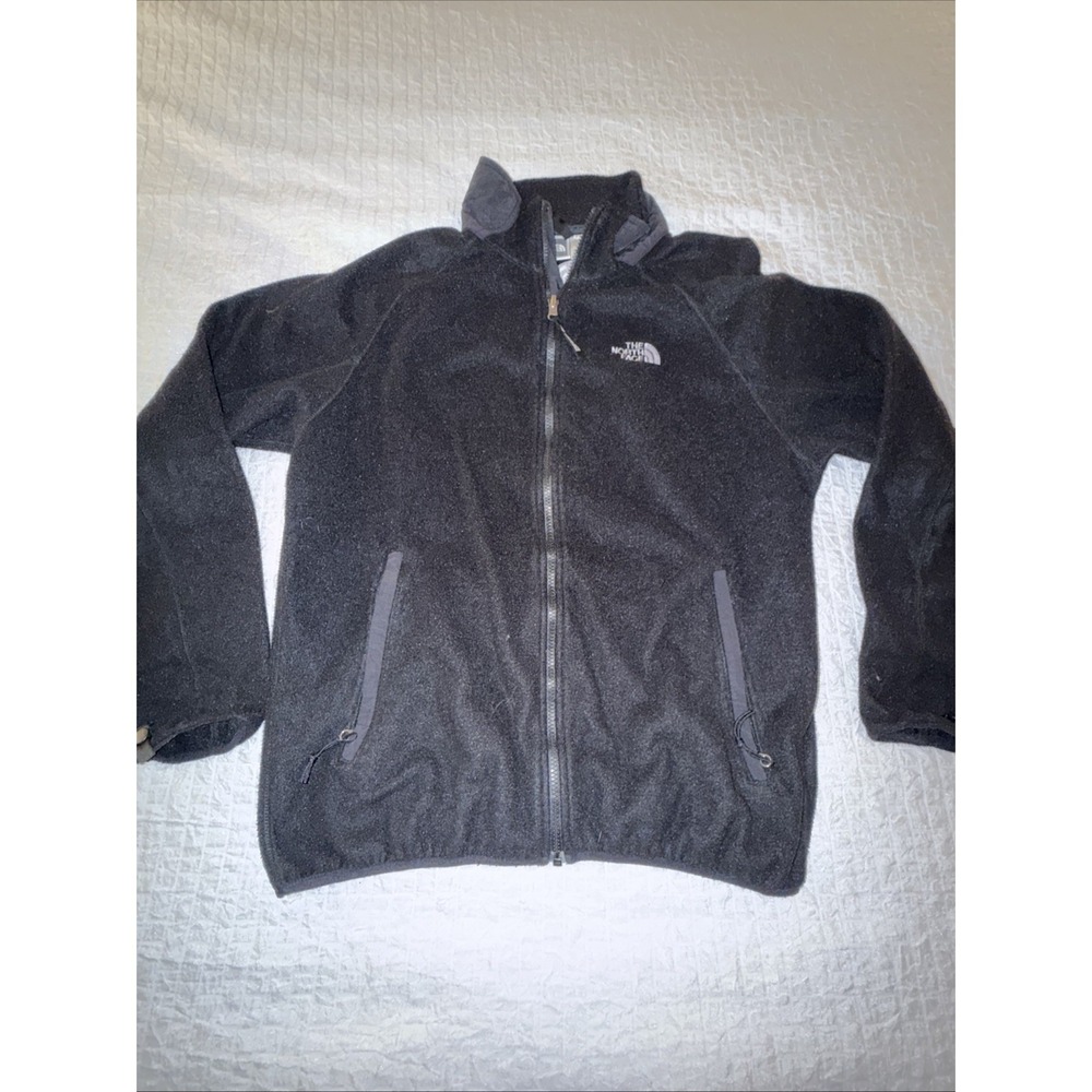 Vintage The North Face Mens Large Black‎ Fleece Full Zip Jacket Y2K 90s Polartec